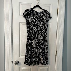 MICHAEL Michael Kors dress, coral print in navy and white, size small